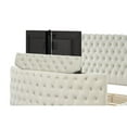 thumbnail image 6 of Maya Modern Style 4 Pc Queen Vanity Bedroom Set made with Wood in Cream, 6 of 12