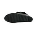 thumbnail image 5 of Black Womens Fashion Casual Winter Warm Faux Fur Lined Round Toe Platform Wedge Ankle Boots Bow Detail Short Boots Size 43 Weight Approx 2.07 Lbs, 5 of 9