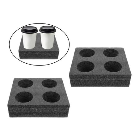 

Cup Holder Drink Carrier Tray Coffeebeverage Food Delivery Service Packaging Supplies for Travels Takeaway Shops Coffee Shops Restaurants 20cmx24cmx7cm