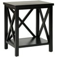 thumbnail image 3 of SAFAVIEH Candence Cross Back End Table Black, 3 of 5