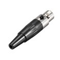 thumbnail image 3 of Conector XLR hembra de 3 pines mini de 2 piezas, conector de cable de micrófono, enchufe de micrófono, socket de audio, 3 of 4