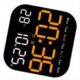 thumbnail image 5 of Relojes de Pared Digitales Temperatura Fecha Semana Visualización Reloj de Mesa Electrónico Reloj Despertador LED Montado en la Pared Control Remoto, 5 of 5