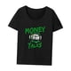 thumbnail image 3 of Camiseta básica para mujer, ajuste regular, cuello redondo, cuello redondo, para vacaciones M, 3 of 7