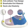 thumbnail image 2 of Baby First-Walking Shoes 1-4 Years Kid Shoes Trainers Toddler Infant Boys Girls Soft Sole Non Slip Cotton Canvas Mesh Breathable Lightweight TPR Material Slip-on Sneakers Outdoor, 2 of 6