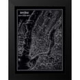 thumbnail image 2 of Vintage Map, 1895 12x14 Black Modern Framed Museum Art Print Titled - New York 1895, 2 of 5