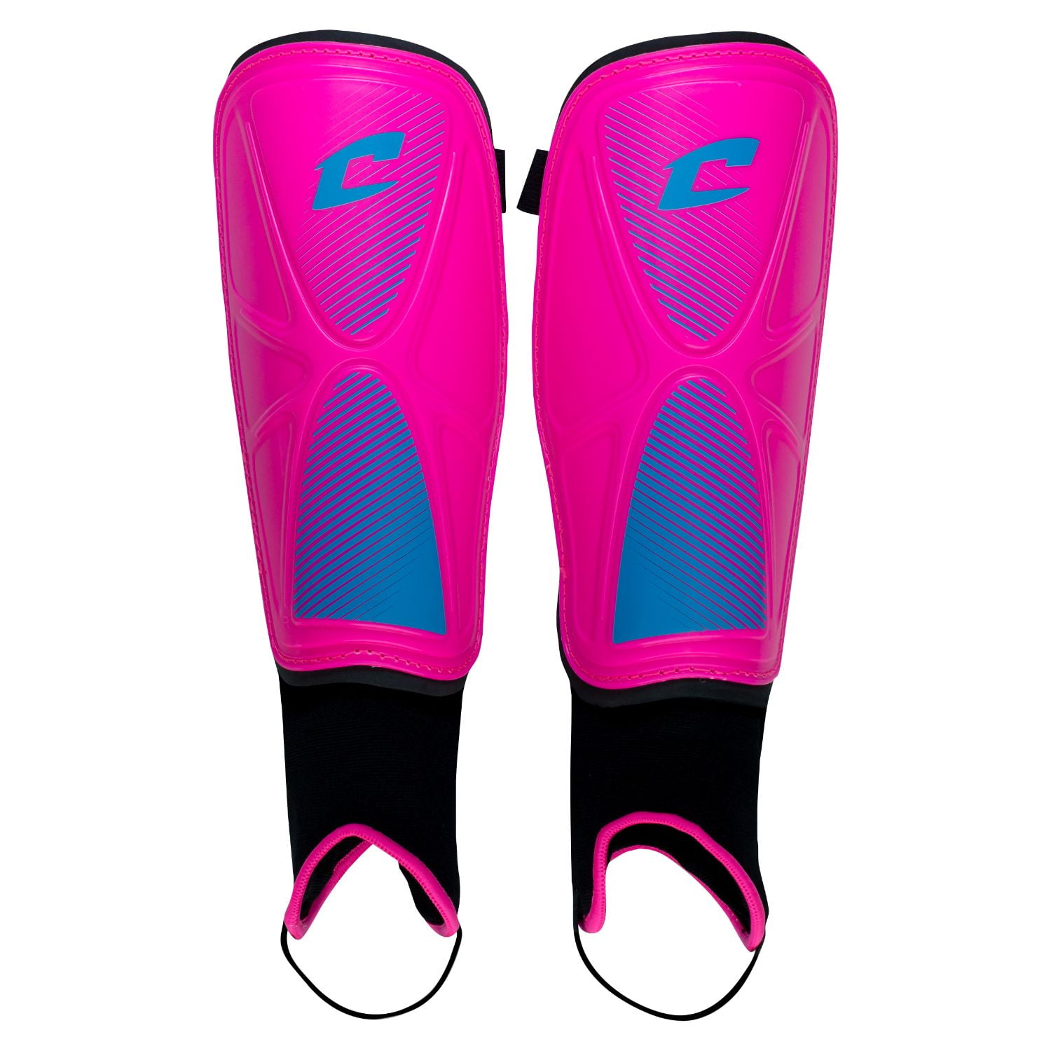 Champro D2 Soccer Shin Guards Optic Pink Small