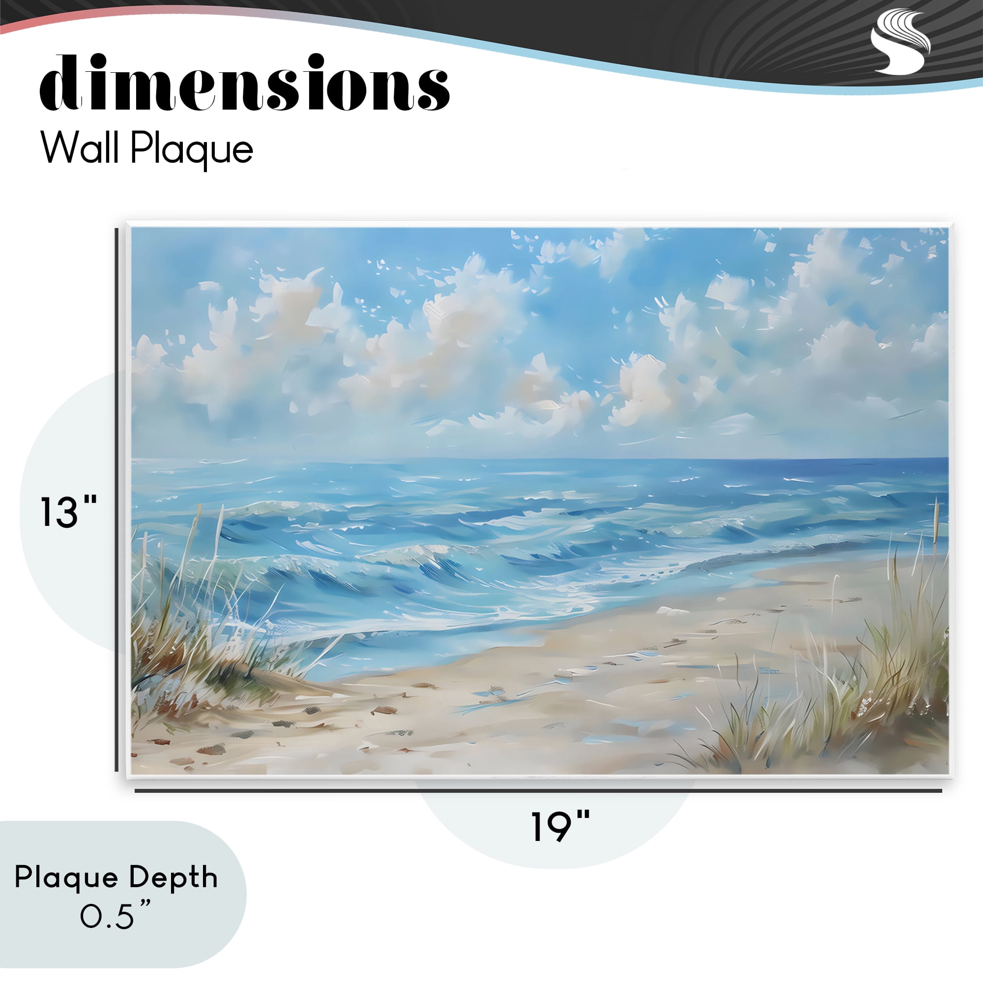 Stupell Industries Coastal Tranquility Horizon Wall Plaque Art, design by Creative Studio