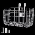 thumbnail image 2 of ebike Bike Basket Front/Rear Folding Bicycle Basket with Removable Liner PU Bag, 2 of 11