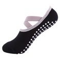 thumbnail image 1 of 1 Pair Sports Anti Slip Yoga Socks Slipper for Women Lady Bandage Pilates Sock Ballet Heel Dance Protector, 1 of 8