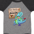 thumbnail image 4 of Inktastic Dear Santa, Please Bring Me a Dragon- Christmas wish Boys or Girls Baby Bodysuit, 4 of 5