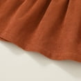 thumbnail image 7 of Younger Tree Toddler Baby Girl Fall Dress Outfit Long Sleeve Top Strap Dress Overall with Pocket Clothes Set for 2-3T, 7 of 7