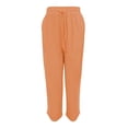 thumbnail image 4 of Gunia Women'S Capri Pants High Waisted Elegant High Casual Tied Belted Capri Pants Summer Pants, 4 of 4