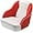White and Red Stitching, variant on Lumiparty Pontoon Captain Bucket Seat With Thickened Sponge Padding, Fishing Chairs for Boats, Sightseeing, Speedboat, Canoe, White