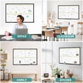 thumbnail image 4 of DOLLAR BOSS Dry Erase Board 36" x 24" Calendar Whiteboard 4 Month White Board Calendar for Wall 4 Monthly Magnetic Calendar Whiteboard Wall Mounted Office Supplies for Office Home, Black Frame, 4 of 8