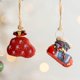 thumbnail image 3 of 4 Pack Mini Resin Christmas Ornaments Small Xmas Miniature Hanging Tiny Christmas Figurines Pendant Decoration for Party Decor, 3 of 5