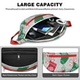 thumbnail image 4 of Fanny Pack Christmas Stocking Pattern Waist Pack Bag,Running Cross Bag,Waterproof Large Fanny Packs for Women Men for Travel Running Hiking Cycling, 4 of 6