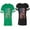 Men Green / Women Black, variant on American Flag Matching Couple Cotton Jerseys (Men Green / Women Green) (Men M / Women M)
