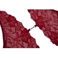 thumbnail image 6 of Avidlove Lingerie for Women Lace Bodysuit Halter One Piece Lingerie Sleepwear Wine Red S, 6 of 6