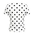 thumbnail image 4 of Trendfront Womens Polka Dot T Shirt Crewneck Short Sleeve Slim Fit Cropped Casual Tee Summer Going Out Everyday Fashion Tops, 4 of 5