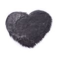 thumbnail image 2 of Mialoley Heart Shaped Shaggy Faux Fur Fluffy Rug Hairy Carpet, 2 of 6