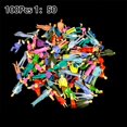 thumbnail image 3 of MYG 100Pcs Painted Figures 1:50 Scale People Model Trains Multicolor Passenger, 3 of 4