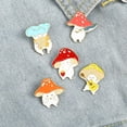 thumbnail image 2 of Broches de Pin esmaltados, insignia de solapa de seta bonita, conjunto de Pin esmaltado de planta de dibujos animados para mochila, ropa, sombreros, alfileres de botón divertidos, conjunto de joyería MFZFUKR WMPH-914, 2 of 7