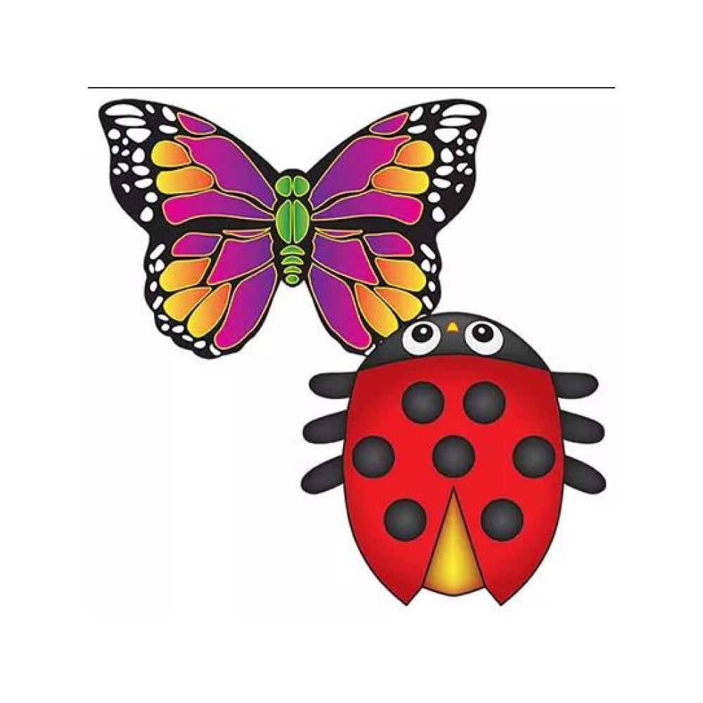 XKites Microkite Mini Mylar Kite 2 Pack (Butterfly & Lady Bug