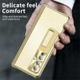 thumbnail image 7 of Decase Luxury Case for Samsung Galaxy Z Fold 4 2022 with Built-in Screen Protector, Aluminum Alloy Hidden Stand Protection Case with Stylus,Hinge Full Body Shockproof Rugged Cover,Gold, 7 of 7