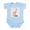 Sky Blue, variant on CafePress - My Little Peanut Infant Bodysuit - Baby Light Bodysuit, Size Newborn - 24 Months