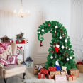 thumbnail image 7 of 5 Feet Pine Christmas Tree Decor with Solid Metal Stand Santa Claus Artificial Full Green Tree Xmas Decorations for Themed Party Indoor Outdoor Living Room Home, 7 of 7