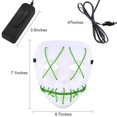 thumbnail image 6 of Halloween Scary Mask Cosplay Led Costume Mask Light Up The Purge Movie, 6 of 21