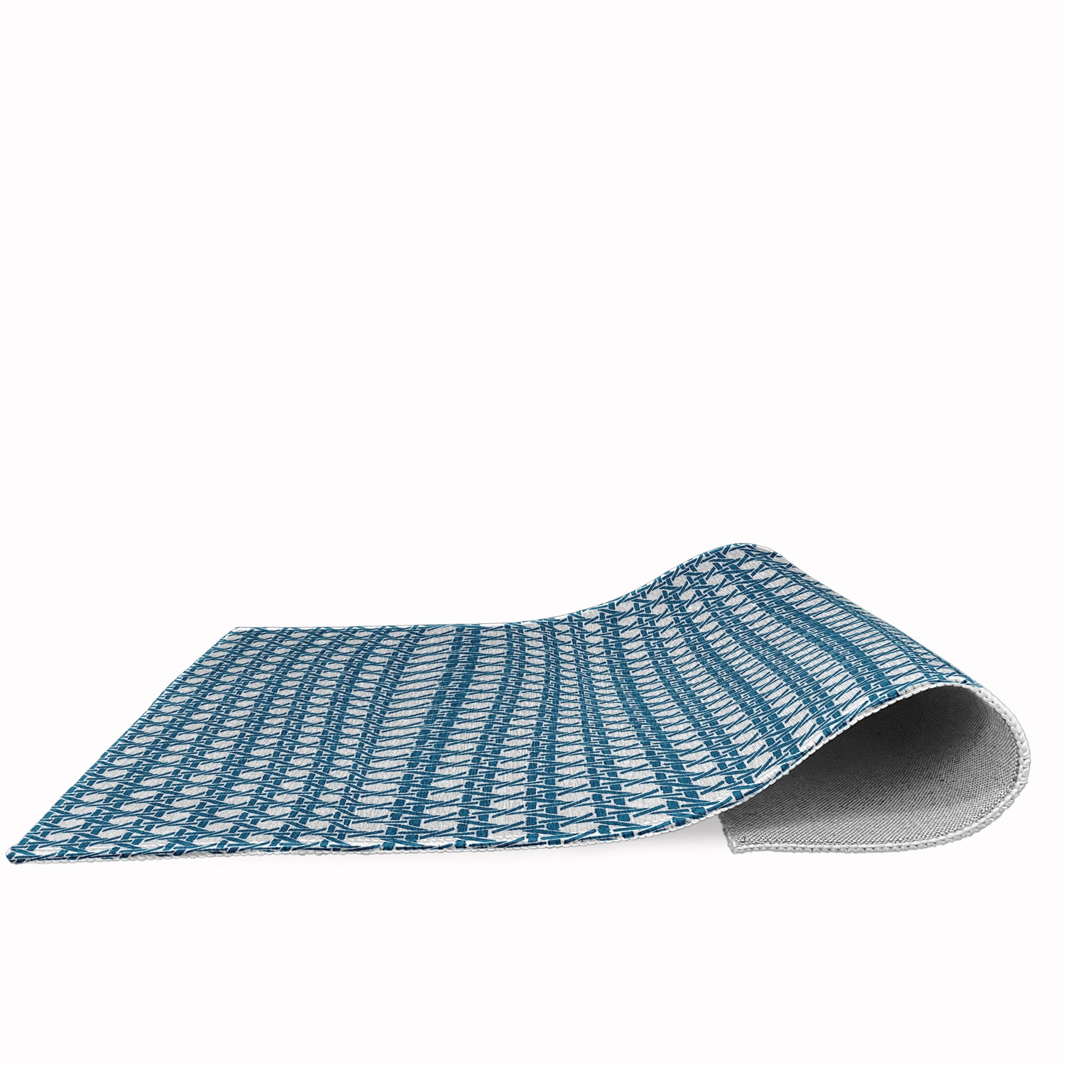Simply Daisy 3' x 5' Unreal Teal Rattan Geometric Rug