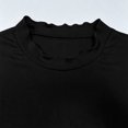 thumbnail image 7 of FchengtaiS Long Sleeve Shirts for Women Ribbed Slim Fitted Basic Tee Top Mock Neck Workout Stretchy Undershirts, 7 of 7