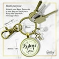 thumbnail image 4 of He Restores My Soul Psalm 23 Gutsy Goodness Bronze Keychain Faith Inspired Charm Jewelry For Women, 4 of 8