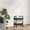BlaCK, variant on Secfreeship 3-Tier Plastic Rolling Utility Cart with Handle, Multi-Functional Storage Trolley for Office, Living Room, Kitchen, Movable Storage Organizer with Wheels, Black(12.6"x8.6"x28.1")