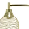 thumbnail image 3 of Elegant Designs 19" Chic Contemporary Mesh Wire Arch Desk Lamp, for Living Room, Bedroom, Office-Color:Gold, 3 of 10
