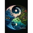 thumbnail image 1 of Diy Diamond Mosaic Full Diamond Painting Tai Chi Yin Yang and Four Seasons Natural Scenery Diamond Embroidery Cross Stitch FF404Square 30x40cm Gao Jinjia LED, 1 of 2