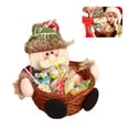 thumbnail image 2 of Bearachild Cesta de mimbre de caramelo tejida a mano de Navidad, caja de embalaje de regalo, cesta de fruta de Papá Noel de dibujos animados, Kits de decoración para fiestas No.6, 2 of 6