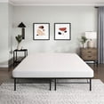 thumbnail image 4 of California King Size Black Metal Platform Bed Frame with No Box Spring for Bedroom, 4 of 6