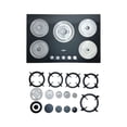 thumbnail image 3 of Parrilla Gas 5 Quemdores Empotrable Vidrio Templado Gutstark Home Vidrio Templado Cocina, 3 of 10