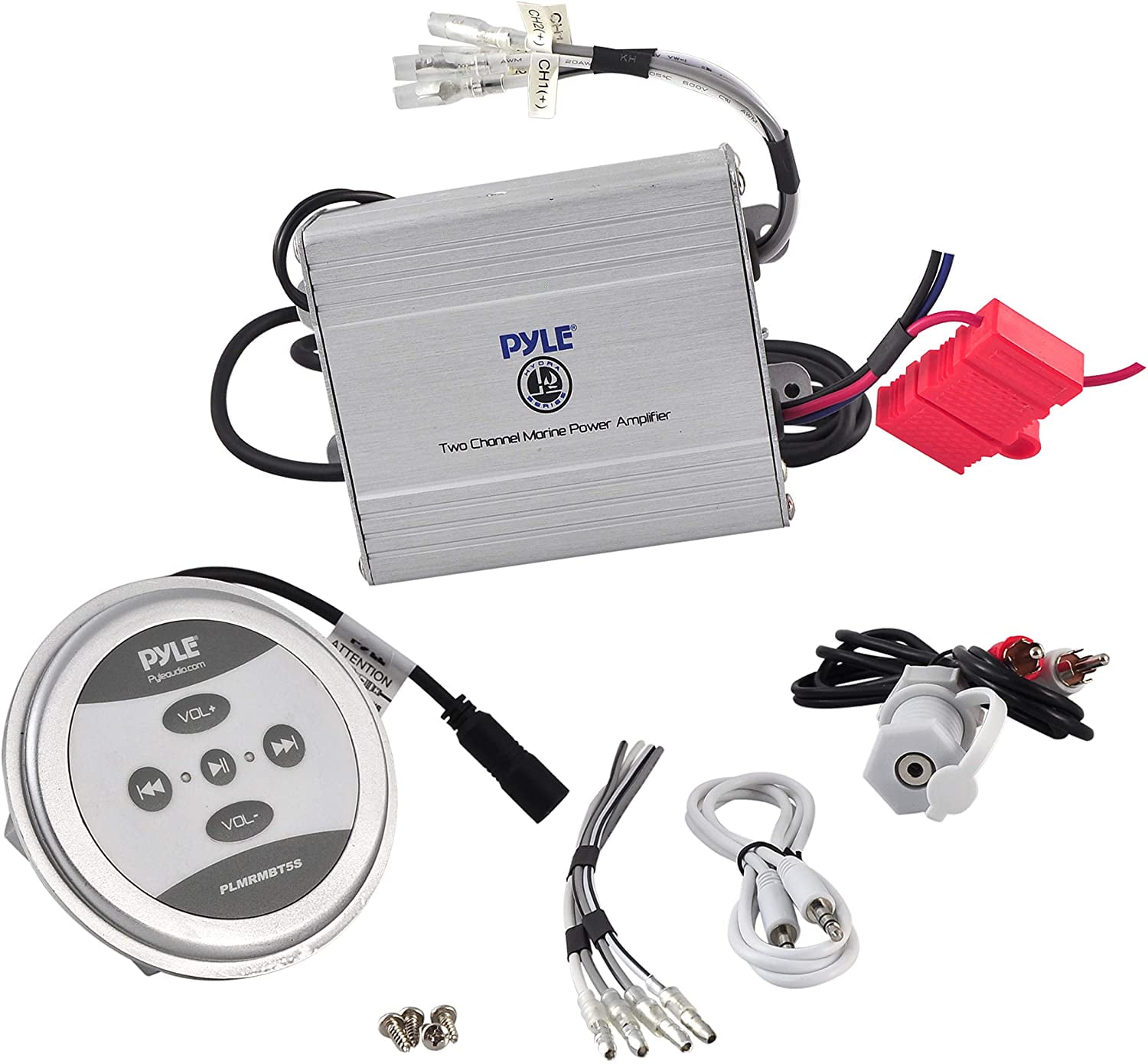 Waterproof Bluetooth Marine Amplifier Receiver Weatherproof 2 Channel