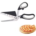 thumbnail image 1 of 2 piezas, cortador de espátula para pizza, cortador de tijeras para pizza, operación con una sola mano, acero inoxidable ShuxiuWang 1327537084419, 1 of 5