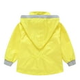 thumbnail image 2 of LSLJS Kids Winter Jacket, Baby Pure Color Children's Windbreaker Hat Detachable Cute Western Style( Yellow, 2-3 Years), 2 of 9