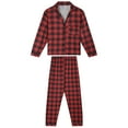 thumbnail image 2 of Inspire Chic Navidad Cuadros de Manga Larga con Pantalones Ropa de Casa Pijamas Conjuntos de Pijamas Familiares ["Niños y Niñas"] M Rojo, 2 of 4