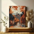 thumbnail image 6 of Autumnal Town Street Canvas Print/Wall Art，Suitable for Living Room，Bedroom，Office，Hallway，and Staircase Decoration., 6 of 8