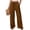 FH60_Brown, variant on Tie-Cuff Pants Women Summer Lounge High Wiasted Wide Leg Trousers Y2k Baggy Business Casual Travel Slacks with Pockets Dark Gray S