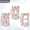 thumbnail image 7 of Yayeee Duplex Wall Plate 1-Gang 4.5"x2.7" Home Receptacle Light Switch Decorative Outlet Cover, Starfish Seashell, 7 of 7