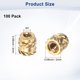 thumbnail image 3 of Uxcell 100-Pack Insertos Roscados - Tuercas de Inserción de Latón M1 x 2mm 2mm OD, 3 of 6