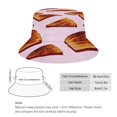 thumbnail image 2 of Pan Tostado Sombrero bucket para adultos, gorra de protección solar, sombrero de pescador plegable para viajes al aire libre, pesca y actividades de verano, 2 of 6