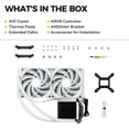 thumbnail image 7 of TRYX L-P280A-AS2M-G0W Panorama 280 Muti-Compatible ARGB AMOLED L-Shaped 3D Anamorphic Display Custom AIO Cooler (White), 7 of 7